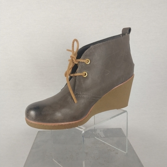 Sperry Harlow Burnished leather Wedge bootie - Picture 2 of 10